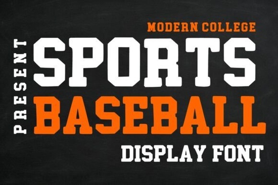 Sports Baseball Font